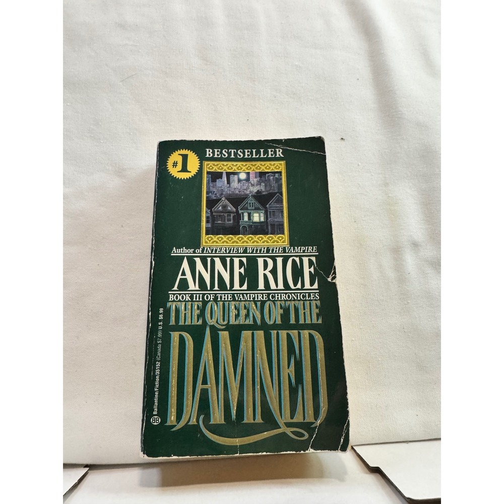 The Queen of the Damned Anne Rice Vampire Chronicles Book 3 Paperback 1988